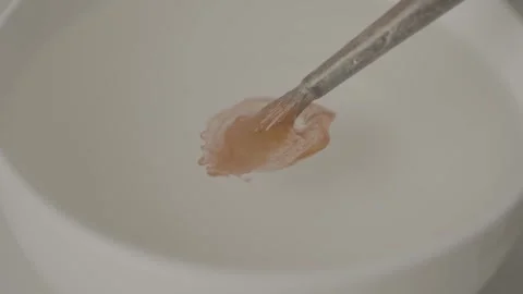 Paint brush dip shot Stock Footage 294675098