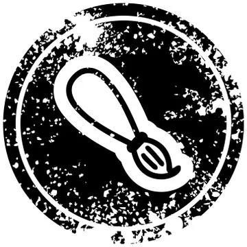Paint brush distressed icon Ilustração Stock