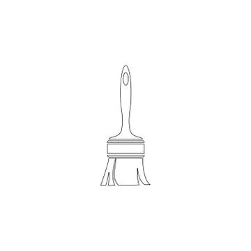 Paint brush. flat vector icon Stock Illustration