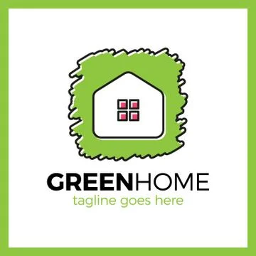 Paint Brush Home Logo. Ilustración de archivo