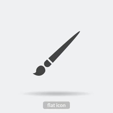 Paint brush icon, Black vector is type EPS10 Stock Illustration