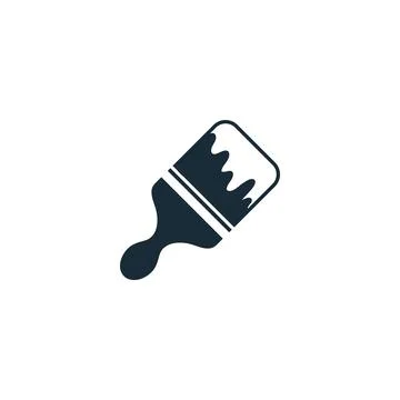 Paint Brush Icon Design Template Elements Stock Illustration