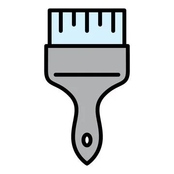 Paint brush icon, equipment painter tool flat web symbol, paintbrush vector i Stock Illustration
