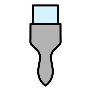 Paint brush icon, equipment painter tool flat web symbol, paintbrush vector i Stock Illustration
