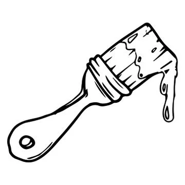 Paint brush icon. Stock Illustration