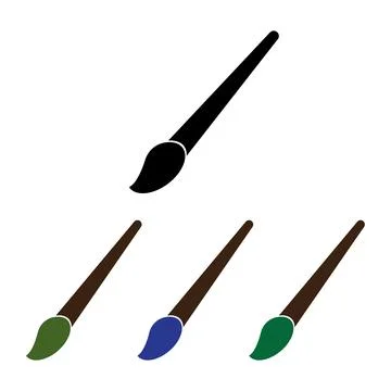 Paint brush icon Stock Illustration