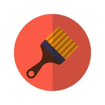 Paint Brush Icon in trendy flat style isolated. Vector illustration EPS 10. Stock Illustration