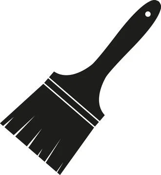 Paint brush icon vector. Illustrazione stock