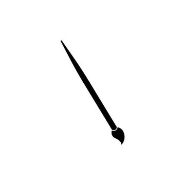 Paint brush icon. Vector on isolated white background. EPS 10 Stock Illustration
