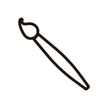 Paint brush icon on white background. EPS 10. Vector illustration. Stock Illustration