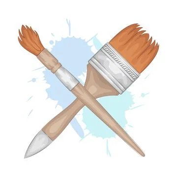 Paint Brush Illustration Stock Illustration