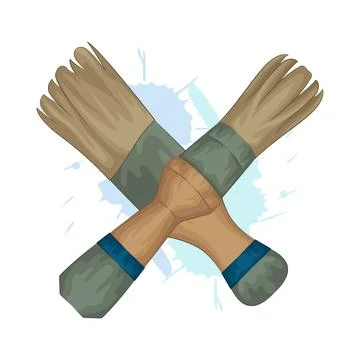 Paint Brush Illustration Stock Illustration