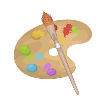 Paint Brush Illustration Illustrazione stock