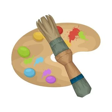 Paint Brush Illustration Stock Illustration