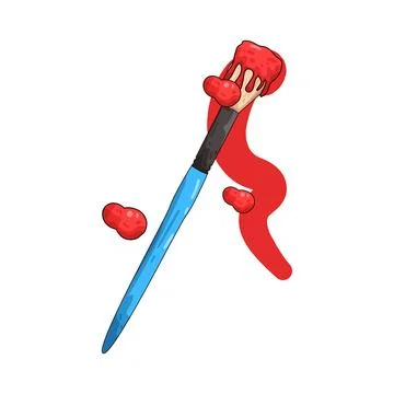 Paint brush illustration 스톡 일러스트