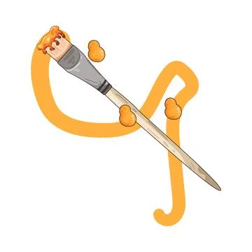 Paint brush illustration Stock Illustration