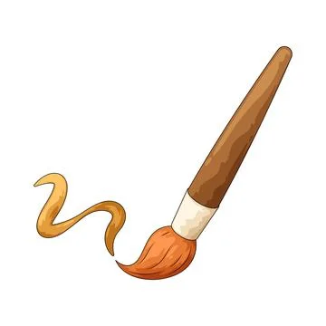 Paint brush illustration Illustrazione stock