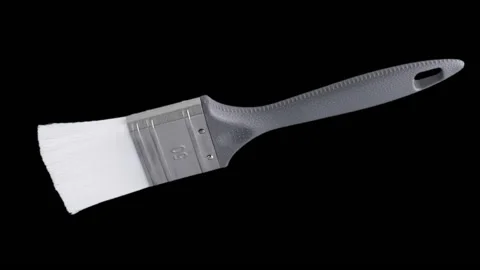 Paint brush isolated. Stock Footage 147546457