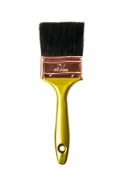 Paint brush isolated on a white background. Stock Photos