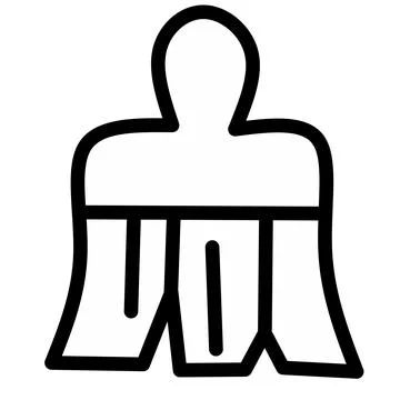 Paint brush line icon Stock Illustration