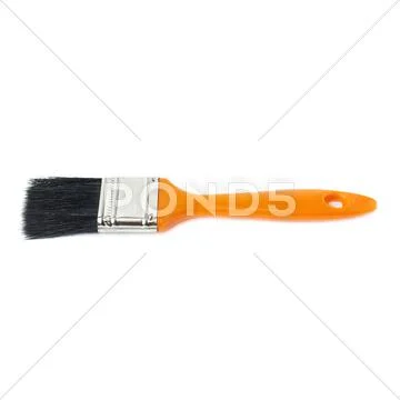 Paint brush over isolated white background Stock Photos