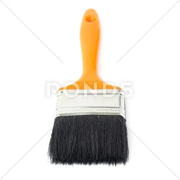 Paint brush over isolated white background Stock Photos