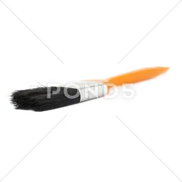 Paint brush over isolated white background Stock Photos