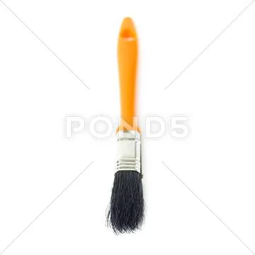 Paint brush over isolated white background Stock Photos