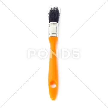 Paint brush over isolated white background Stock Photos