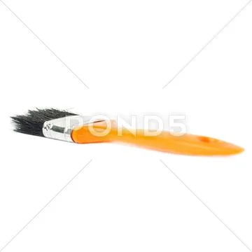 Paint brush over isolated white background Stock Photos