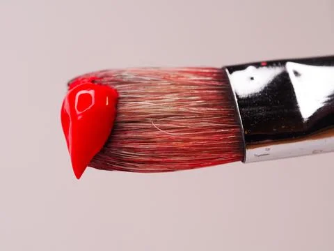 Paint brush with paint Stock Photos