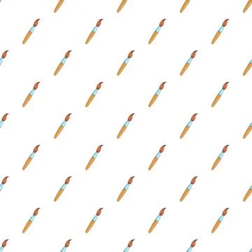Paint brush pattern, cartoon style 스톡 일러스트
