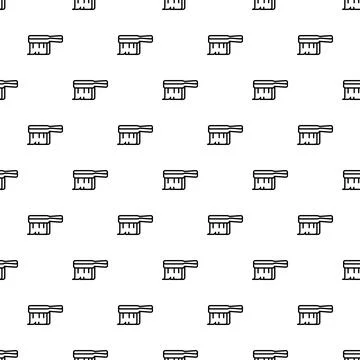 Paint brush pattern for construction and renovation work Illustrazione stock