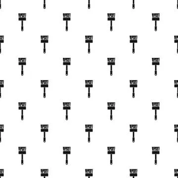 Paint brush pattern, simple style Illustrazione stock