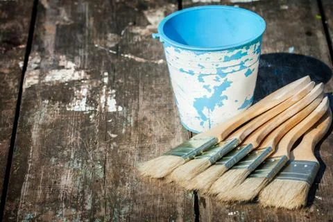 Paint- brush Foto stock