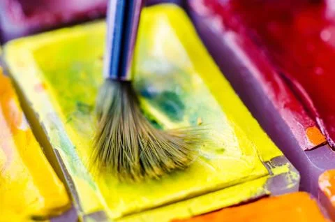Paint brush Foto stock