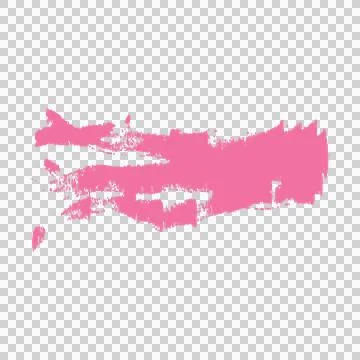 Paint Brush Rough Black Horizontal Stroke smearing Stock Illustration