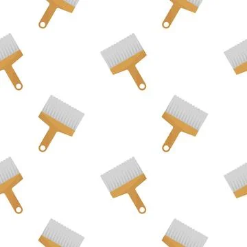 Paint brush seamless pattern Stock Illustration