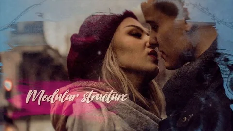 Paint Brush Slideshow (Slideshow, Romantic, Paint, Brushes)  After Effects	Stock