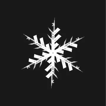 Paint Brush Snowflake Stock Illustration