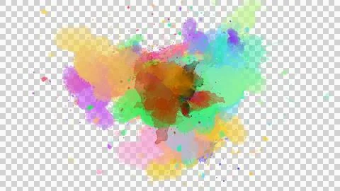 Paint Brush Stroke Ink Splash Stock Photos