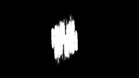 Paint brush stroke, ink splatter artistic elements. Dirty watercolor texture, bo Stock Footage 311879010