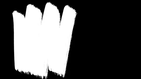 Paint Brush Stroke Pack Effect Wipe On and Off Transition.  Stock Footage 297143283