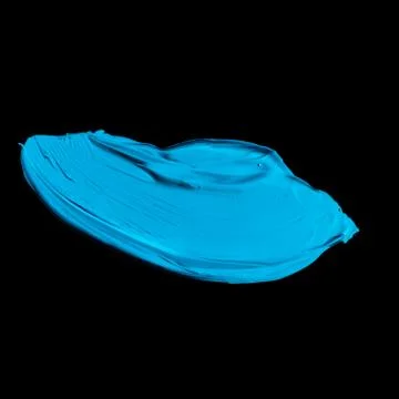 Paint brush stroke texture isolated on black background Stock Photos