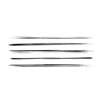 Paint brush strokes elements, freehand artistic water color abstract shape .. Stock Illustration