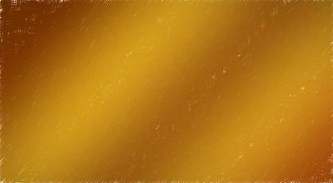Paint brush texture. Gold background. Free place. Cover, design, brochure. Stock Illustration