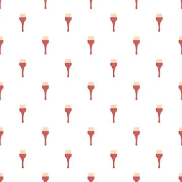 Paint brush tool seamless repeating pattern background design Illustrazione stock