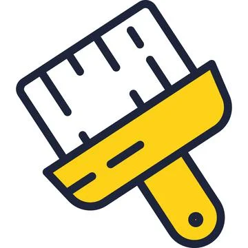 Paint brush tool vector icon flat art logo Stock Illustration