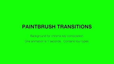 Paint brush transition. For chroma key compositing. Stock-Footage 150484323