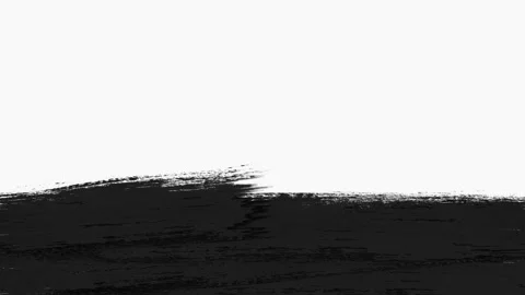 Paint Brush Transition Reveal with Transparency - Luma matte. Stock Footage 134260133